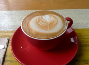 Cappuccino at The Bread Blue - Nogosan in Seoul