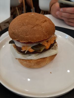 Vegan burger at The Bread Blue - Nogosan in Seoul