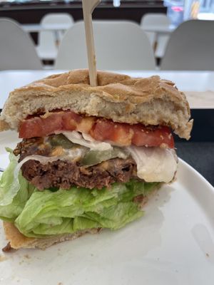 Vegan burger  at The Bread Blue - Nogosan in Seoul