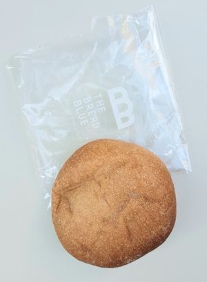 Whole wheat red bean bun 통밀팥빵 at The Bread Blue - Nogosan in Seoul