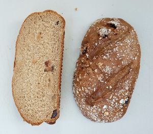 malt bread 맥아빵 - inside #Veganuary at The Bread Blue - Nogosan in Seoul