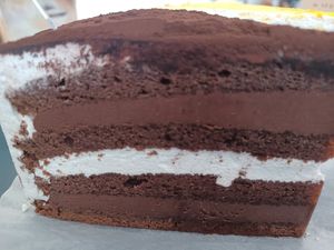 A new Chocolate Cake - light and not too sweet at The Bread Blue - Nogosan in Seoul