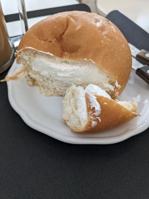 Oat original cream bun at The Bread Blue - Nogosan in Seoul
