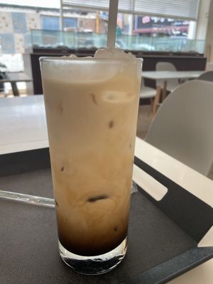 Iced vanilla lattee   at The Bread Blue - Nogosan in Seoul
