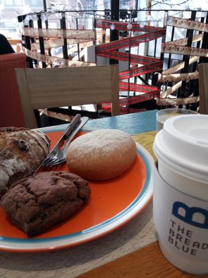 Amazing chocolate scone at The Bread Blue - Nogosan in Seoul