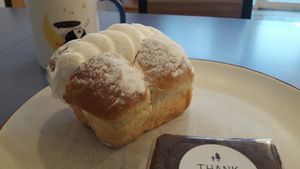 Cream bread and brownie at The Bread Blue - Nogosan in Seoul
