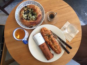 All kinds of breads at The Bread Blue - Nogosan in Seoul