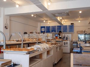 Lots of options at The Bread Blue - Nogosan in Seoul