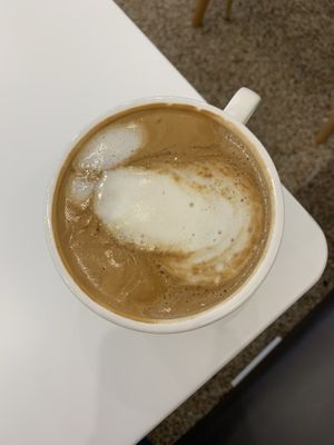 Latte at The Bread Blue - Nogosan in Seoul