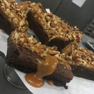 Pecan Caramel Brownies at Karma Baker in Westlake Village