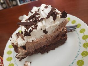 Chocolate coconut cream pie at Karma Baker in Westlake Village