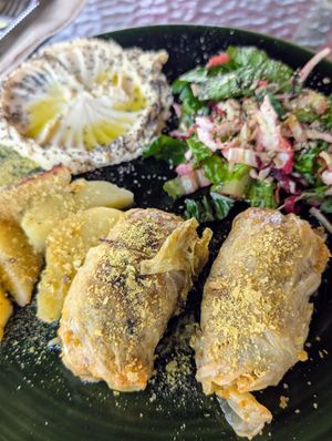 Special traditional set lunch plate at Akasha Home Restaurant in Koh Phangan