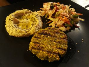 Mini falafel plate at Akasha Home Restaurant in Koh Phangan