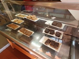 Traybakes (inc. wheat- and sugar-free options) at Saker Wholefoods in Hebden Bridge