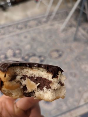 Double chocolate filling at Donaccino in Dubai