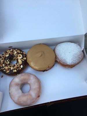 Chocolate cashew, peanutbutter, fruit (blueberry), normal glaced (the best)! at Donaccino in Dubai