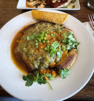   at Cafe Pasqual's in Santa Fe