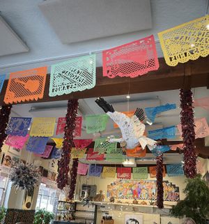   at Cafe Pasqual's in Santa Fe