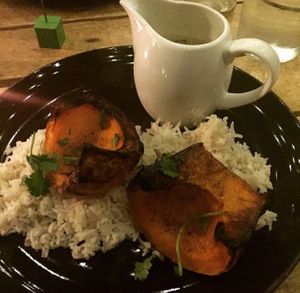 Butternut squash curry  at Painted Elephant in Newcastle Upon Tyne
