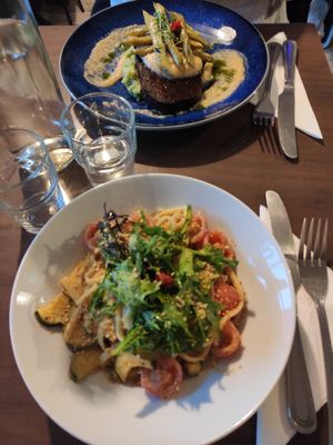 Seitán y pasta at Coca Sova in Dublin