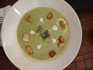 Soup of the day at Coca Sova in Dublin