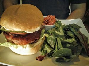 chia burger at Coca Sova in Dublin