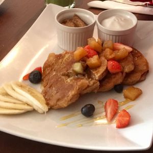 Guilt free pancakes  at Coca Sova in Dublin