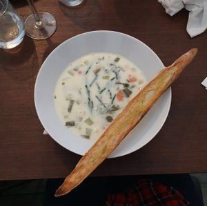 kelp chowder at Coca Sova in Dublin