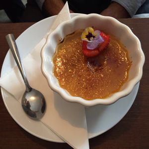 butternut squash creme brûlée  at Coca Sova in Dublin