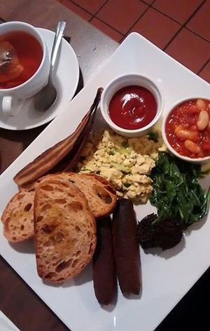 Irish breakfast at Coca Sova in Dublin