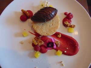 Chocolate avocado mousse (dinner menu) at Coca Sova in Dublin