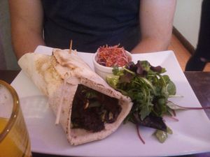 Lunch döner at Coca Sova in Dublin