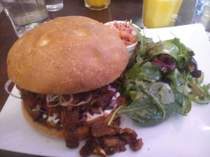 Lunch pulled pork bug at Coca Sova in Dublin