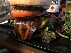 Chia Burger with “Bacon” at Coca Sova in Dublin