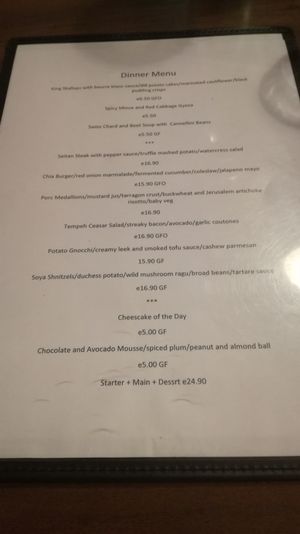 Starter at Coca Sova in Dublin