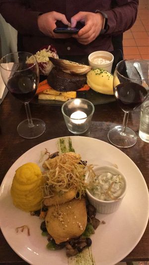 Seitan steak & soya shnitzel  at Coca Sova in Dublin