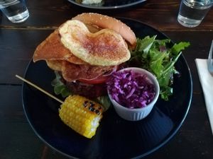 Chia burger at Coca Sova in Dublin