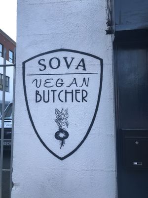 Front door at Coca Sova in Dublin