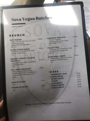 New brunch menu :) at Coca Sova in Dublin