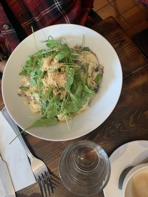 Mushroom tagliatelle at Coca Sova in Dublin