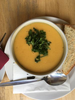 Soup of the day at Mamacoffee in Prague