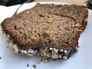 Vegan banana loaf  at Mamacoffee in Prague