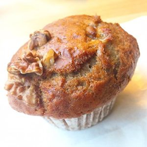 vegan banana muffin!  at Mamacoffee in Prague