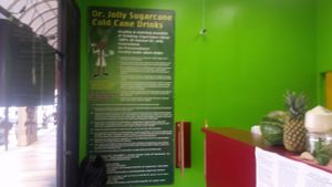 inside at Dr. Jolly Sugarcane Juice in Rosemead