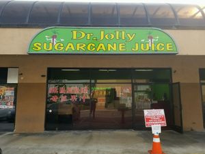 outside at Dr. Jolly Sugarcane Juice in Rosemead