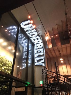 Sign at Underbelly in San Diego