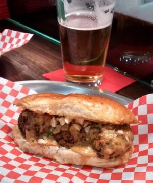 Yet another vegan meatball sandwich at Bolero Meatball in Madrid