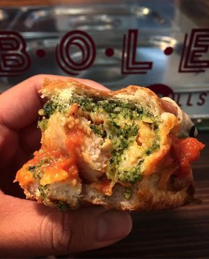 vegan pesto at Bolero Meatball in Madrid