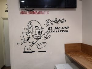 Inside at Bolero Meatball in Madrid