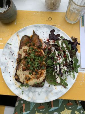 Roasted aubergine  at Lavinia Good Food - Centrum in Amsterdam